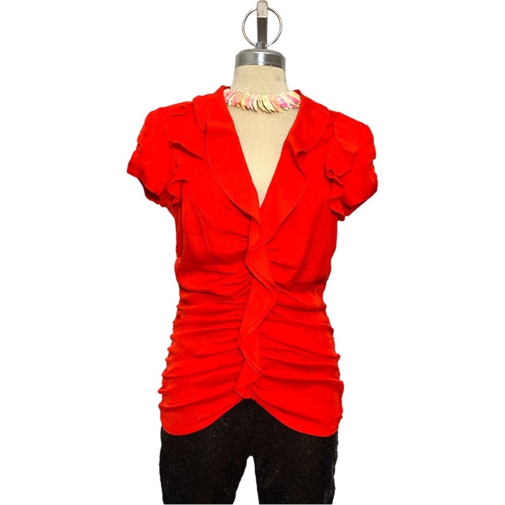 bebe Silk Ruffles top - Picture 10 of 15